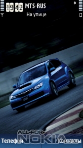Subaru Impreza STI on track