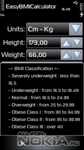 Easy BMI calculator