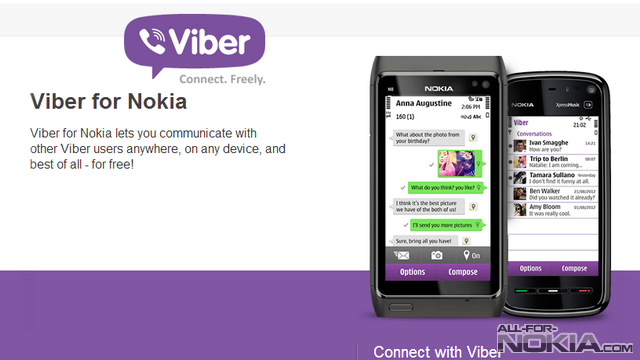 Скачать viber (вайбер) для телефона nokia бесплатно.