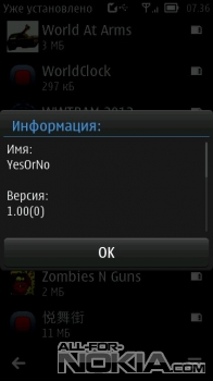   Yes Or No&nbsp; Symbian 3