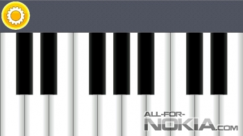Рабочий вид Music Keyboard для Symbian Belle