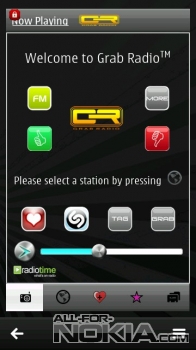  Запуск&nbsp;GrabRadio для Symbian Belle