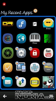  Приложения в My Recent Apps для Symbian Anna