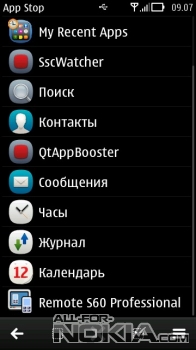    App Stop  Symbian 3