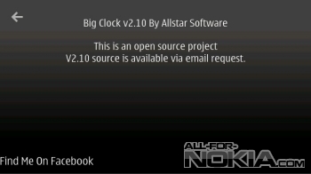   Big Clock  Symbian Belle