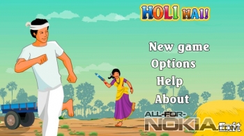  Меню&nbsp;Holi Hai для Symbian Belle&nbsp;