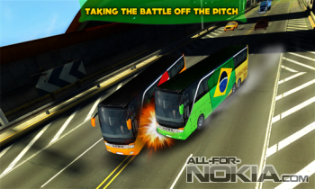 Soccer Team Bus Battle -  