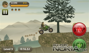 Stunt Bike - Army Rider -  