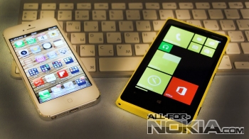 Nokia Lumia 920 против iPhone 5